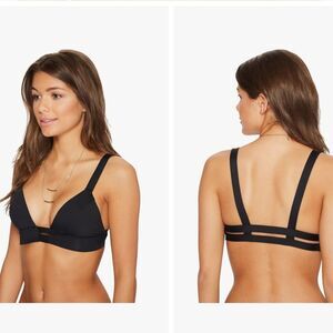 Vitamin A Black Neutra Bralette Bikini‎ Top,